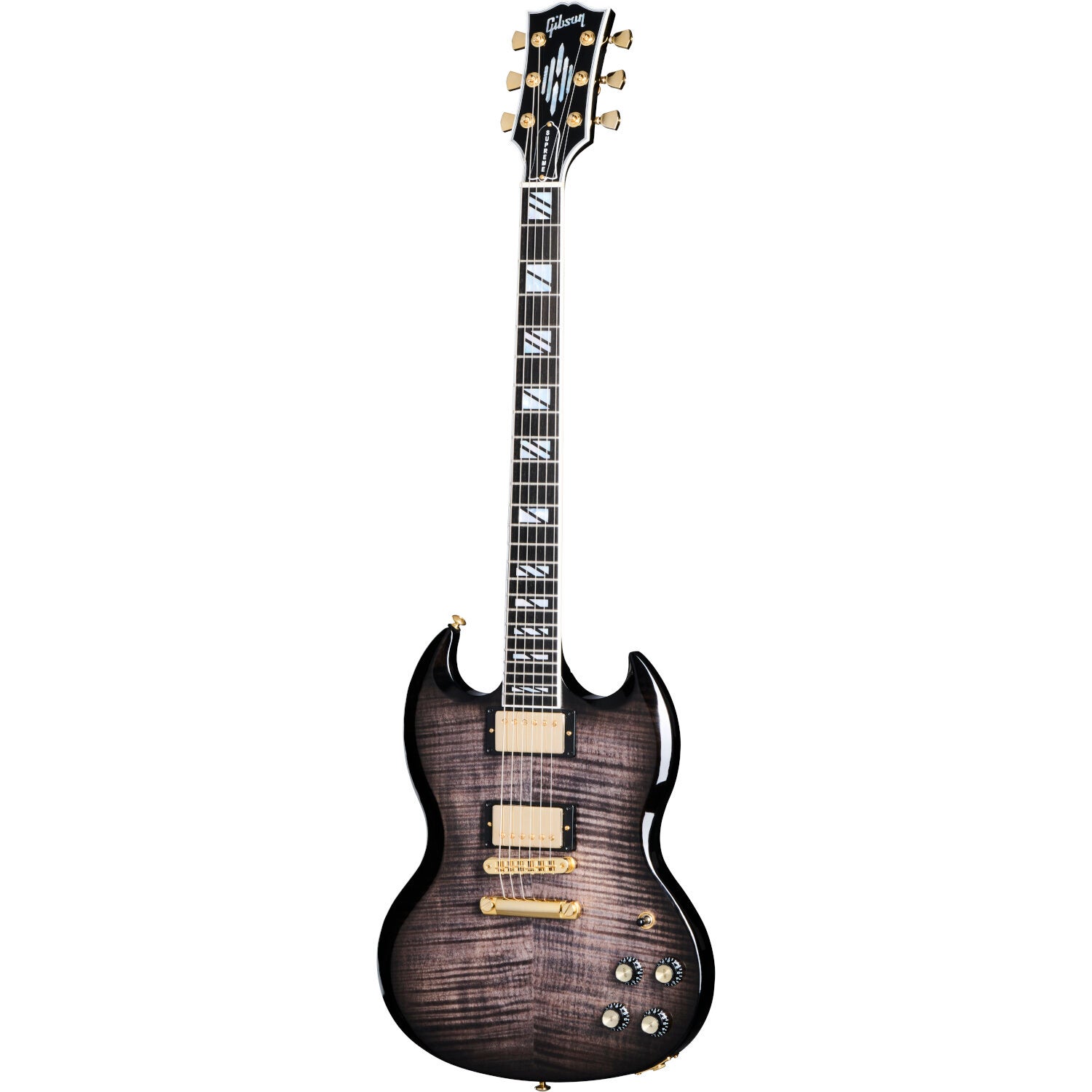 Gibson SG Supreme Translucent Ebony Burst Electric Guitar with Hardshell Case Gibson SG Supreme Translucent Ebony Burst Electric Guitar with Hardshell Case von Gibson