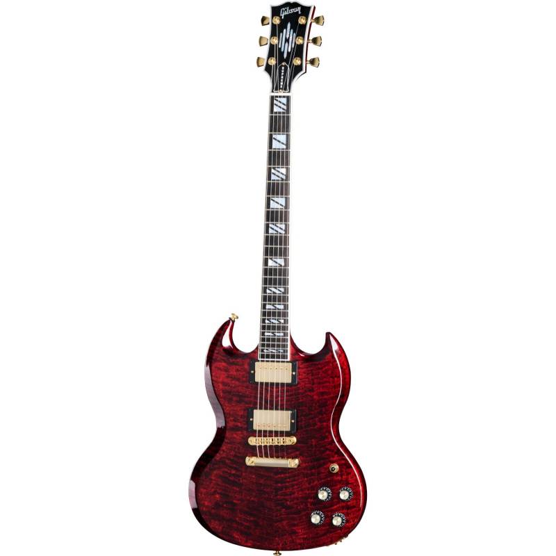 Gibson SG Supreme Wine Red Electric Guitar with Hardshell Case von Gibson