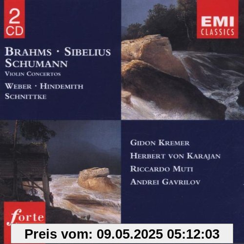 Brahms / Sibelius / Schumann / Weber / Hindemith / Schnittke: Violin Concertos von Gidon Kremer