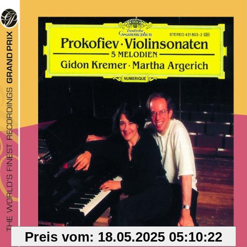 Sonate für Violine und Klavier 1,2/Fünf Melodien von Gidon Kremer