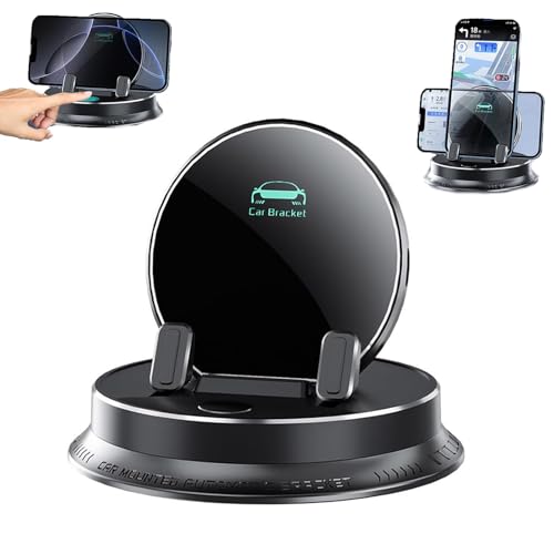 Deloyye Handy Halterung, 360° Rotatable Non-Slip Car Mobile Phone Holder, Multifunktionaler Handyhalter Armaturenbrett, Strong Adsorption, Waterproof and Sun-proof, Universal Vehicle Mount (*1) von Gienslru