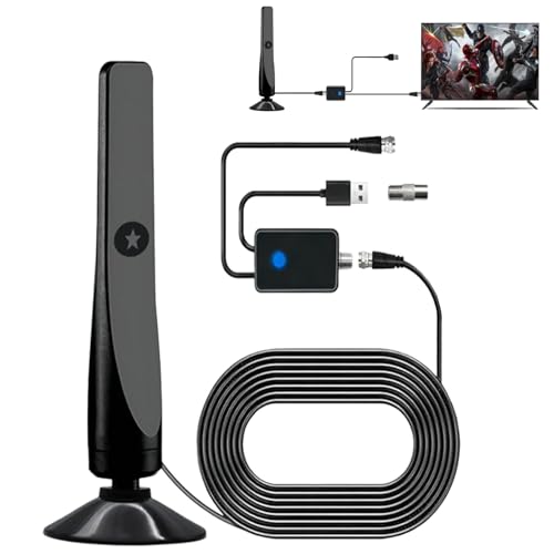 Festberg - Hitenna, Wavemax Tv Antenna Mit Hd 100 KanäLe, Plug-and-Play Und Wird Mit Einem 3-Meter-Koaxialkabel Geliefert (*1) von Gienslru