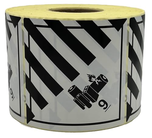 Giese-GEF Gefahrgutaufkleber Klasse 9 Lithium Battery - 100 x 100 mm - 1000 Etiketten auf Rolle - Papier selbstklebend - ADR Giese-GEF Gefahrgutaufkleber Klasse 9 Lithium Battery - 100 x 100 mm - 1000 Etiketten auf Rolle - Papier selbstklebend - ADR von Giese-GEF