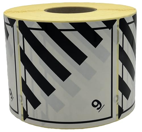 Giese-GEF Gefahrgutaufkleber Klasse 9 verschiedene gefährliche Stoffe - 100 x 100 mm - 1000 Etiketten auf Rolle - Papier selbstklebend - ADR Giese-GEF Gefahrgutaufkleber Klasse 9 verschiedene gefährliche Stoffe - 100 x 100 mm - 1000 Etiketten auf Rolle - Papier selbstklebend - ADR von Giese-GEF