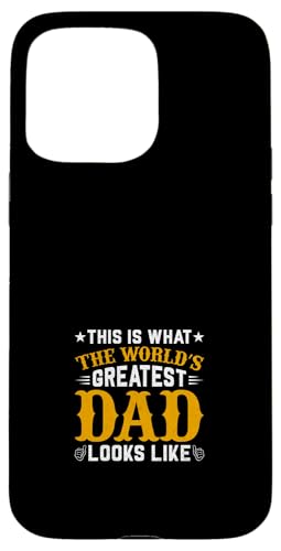 Bester Papa Vatertag Weihnachten Geburtstag Papa Ehemann Herren Hülle für iPhone 15 Pro Max von Gift For Him Father Husband Dad Grandpa Papa Man