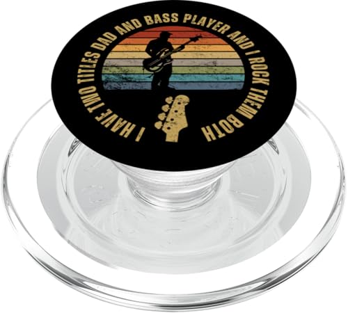 Bass Player And Dad Proud Funny Men Bassgitarre PopSockets PopGrip für MagSafe Bass Player And Dad Proud Funny Men Bassgitarre PopSockets PopGrip für MagSafe von Gift For Musician Men And Women In A Rock Band