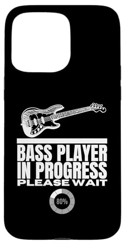 Bassist In Progress lädt lustige Bassgitarre Hülle für iPhone 15 Pro Max von Gift For Musician Men And Women In A Rock Band