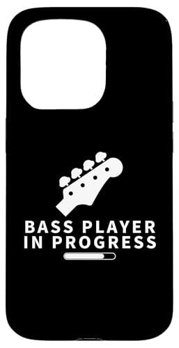 Bassist In Progress lädt lustige Bassgitarre Hülle für iPhone 15 Pro von Gift For Musician Men And Women In A Rock Band