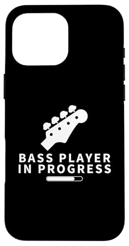 Bassist In Progress lädt lustige Bassgitarre Hülle für iPhone 16 Pro Max von Gift For Musician Men And Women In A Rock Band