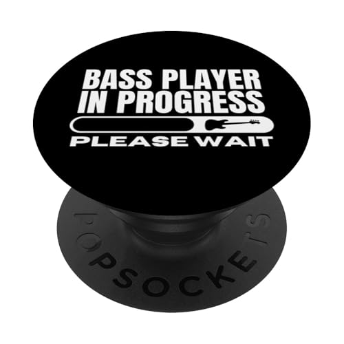 Bassist In Progress lädt lustige Bassgitarre PopSockets Klebender PopGrip Bassist In Progress lädt lustige Bassgitarre PopSockets Klebender PopGrip von Gift For Musician Men And Women In A Rock Band