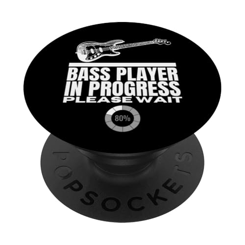 Bassist In Progress lädt lustige Bassgitarre PopSockets Klebender PopGrip Bassist In Progress lädt lustige Bassgitarre PopSockets Klebender PopGrip von Gift For Musician Men And Women In A Rock Band