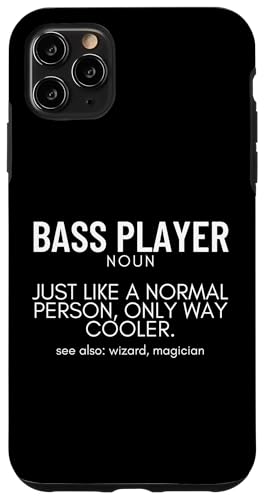 Bassspieler Definition Stolze lustige Bassgitarre Hülle für iPhone 11 Pro Max von Gift For Musician Men And Women In A Rock Band