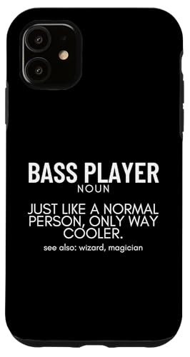 Bassspieler Definition Stolze lustige Bassgitarre Hülle für iPhone 11 Bassspieler Definition Stolze lustige Bassgitarre Hülle für iPhone 11 von Gift For Musician Men And Women In A Rock Band