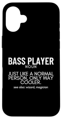 Bassspieler Definition Stolze lustige Bassgitarre Hülle für iPhone 16 Plus von Gift For Musician Men And Women In A Rock Band