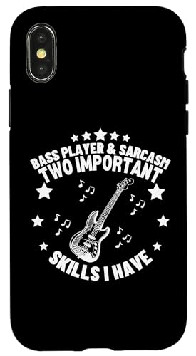 Bassspieler und Sarcasm Lustige Bassgitarre Hülle für iPhone X/XS Bassspieler und Sarcasm Lustige Bassgitarre Hülle für iPhone X/XS von Gift For Musician Men And Women In A Rock Band
