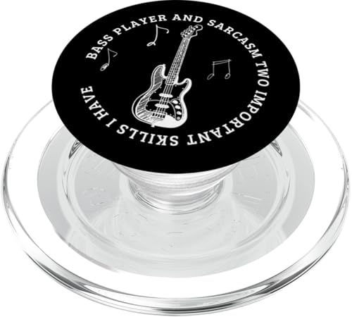 Bassspieler und Sarcasm Lustige Bassgitarre PopSockets PopGrip für MagSafe Bassspieler und Sarcasm Lustige Bassgitarre PopSockets PopGrip für MagSafe von Gift For Musician Men And Women In A Rock Band