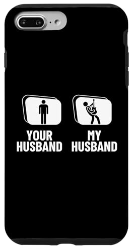Dein Ehemann, mein Mann, Bassgitarrist, Ehefrau, Lustiger Bassist Hülle für iPhone 7 Plus/8 Plus von Gift For Musician Men And Women In A Rock Band