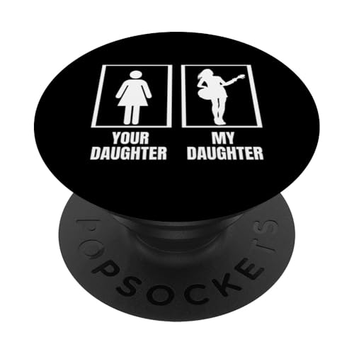 Deine Tochter, meine Tochter, Bassgitarre, Mama, Lustiger Bassist PopSockets Klebender PopGrip Deine Tochter, meine Tochter, Bassgitarre, Mama, Lustiger Bassist PopSockets Klebender PopGrip von Gift For Musician Men And Women In A Rock Band