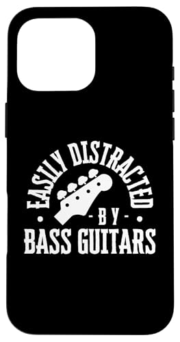 Leicht abgelenkt von Bassgitarren lustiger Bassspieler Hülle für iPhone 16 Pro Max Leicht abgelenkt von Bassgitarren lustiger Bassspieler Hülle für iPhone 16 Pro Max von Gift For Musician Men And Women In A Rock Band