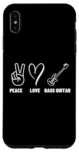 Peace Love Bass Gitarre Stolz Damen Herren Bassspieler Hülle für iPhone XS Max Peace Love Bass Gitarre Stolz Damen Herren Bassspieler Hülle für iPhone XS Max von Gift For Musician Men And Women In A Rock Band