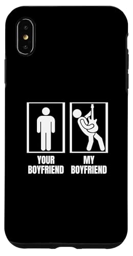 Your Boyfriend My Boyfriend Bassgitarre Lustiger Bassspieler Hülle für iPhone XS Max von Gift For Musician Men And Women In A Rock Band