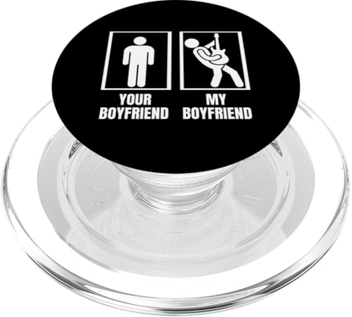 Your Boyfriend My Boyfriend Bassgitarre Lustiger Bassspieler PopSockets PopGrip für MagSafe von Gift For Musician Men And Women In A Rock Band