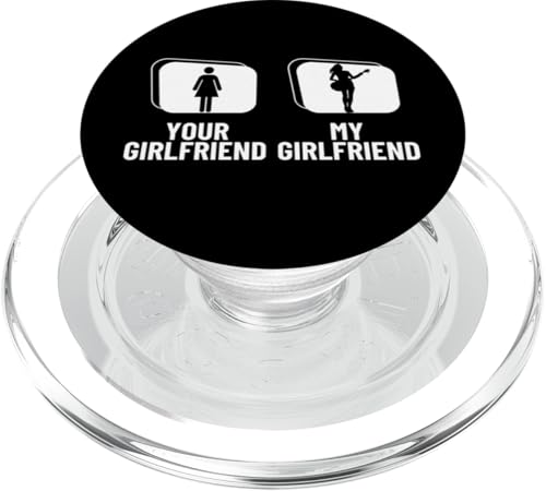 Your Girlfriend My Girlfriend Bassgitarre Lustiger Bassspieler PopSockets PopGrip für MagSafe von Gift For Musician Men And Women In A Rock Band