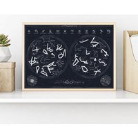 Constellation Scratch Poster von Gift Republic