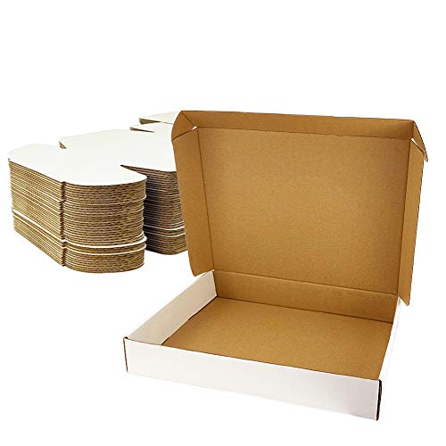 Giftgarden Maxibrief Karton aus Kraftpapier, 330 x 254 x 51 mm, 25 Stück, Weiß von Giftgarden