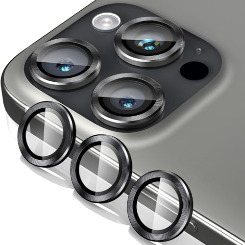 Giftorld Kamera Objektiv Schutz entworfen für iPhone 13 Pro/13 Pro Max,Luftfahrt Aluminium 3D Ring,9H gehärtetes Glas,360 Grad Schutz, HD Klarheit,4 Ebenen einzigartiges Design,volle Abdeckung von Giftorld