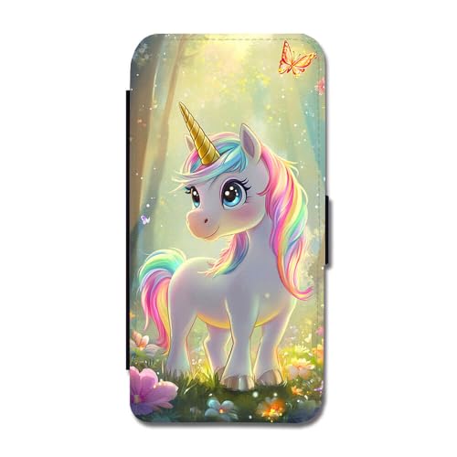 Cartoon Einhorn Flip Handyhülle für Google Pixel 9/Pixel 9 Pro von Giftoyo