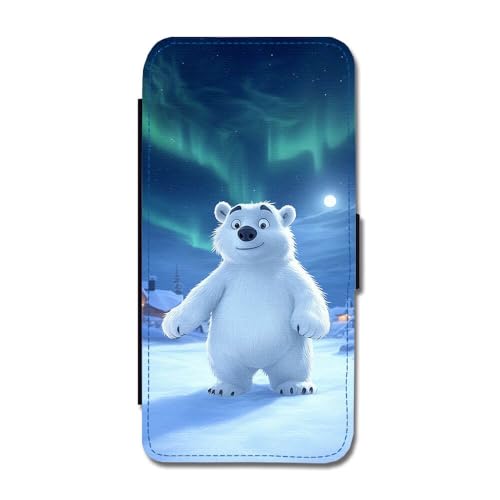 Giftoyo Cartoon Eisbär Klapphülle für iPhone 12 Mini von Giftoyo