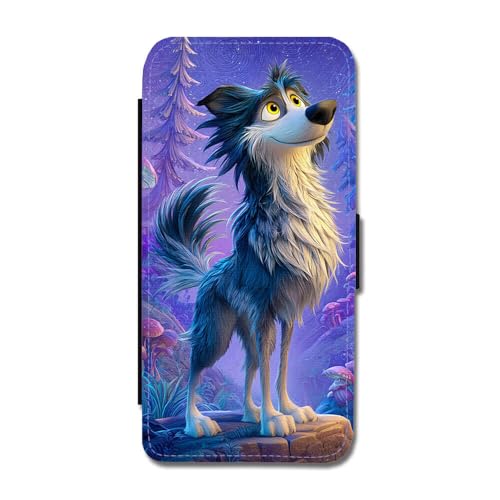 Giftoyo Cartoon Wolf Flip Handyhülle für iPhone 15 Pro Max Giftoyo Cartoon Wolf Flip Handyhülle für iPhone 15 Pro Max von Giftoyo