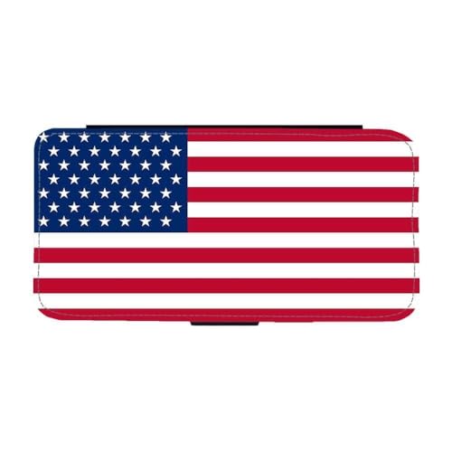 Giftoyo Klapphülle für iPhone 14 mit USA-Flagge von Giftoyo