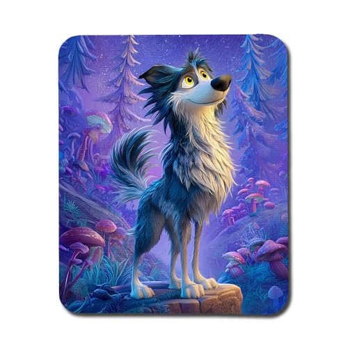 Giftoyo Mauspad mit Cartoon-Wolf Giftoyo Mauspad mit Cartoon-Wolf von Giftoyo