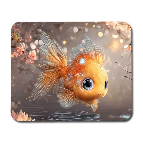 Giftoyo Mauspad mit süßem Cartoon-Goldfisch Giftoyo Mauspad mit süßem Cartoon-Goldfisch von Giftoyo