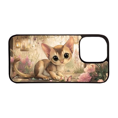 Giftoyo Schutzhülle für iPhone 11 Pro Max mit Cartoon-Abessinier-Katze von Giftoyo