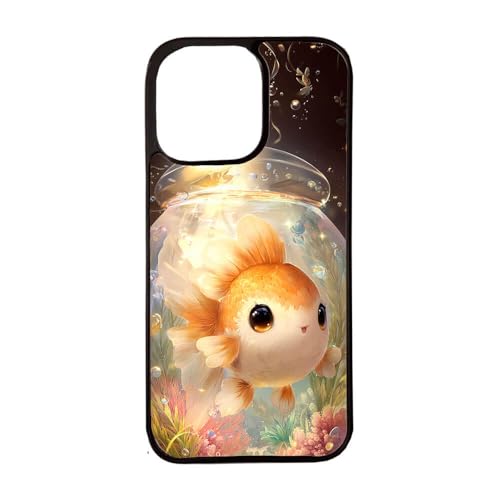 Giftoyo Süße Cartoon-Goldfisch-Handyhülle für iPhone 12 Pro Max von Giftoyo