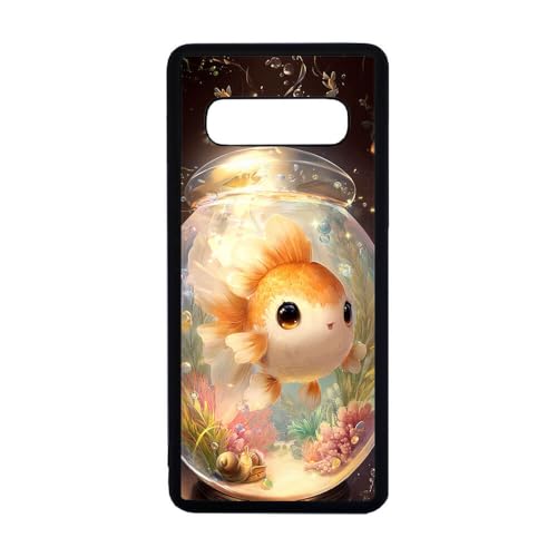 Süße Cartoon-Goldfisch-Handyhülle für Samsung Galaxy S10 von Giftoyo