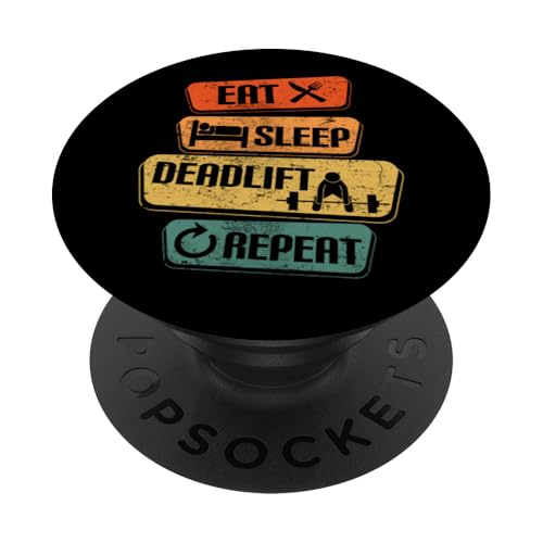 Eat Sleep Kreuzheben Wiederholung Stolz, lustiges Gewichtheben PopSockets Klebender PopGrip Eat Sleep Kreuzheben Wiederholung Stolz, lustiges Gewichtheben PopSockets Klebender PopGrip von Gifts For A Weight Lifter Guy