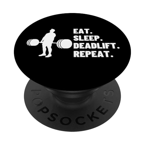 Eat Sleep Kreuzheben Wiederholung Stolz, lustiges Gewichtheben PopSockets Klebender PopGrip Eat Sleep Kreuzheben Wiederholung Stolz, lustiges Gewichtheben PopSockets Klebender PopGrip von Gifts For A Weight Lifter Guy