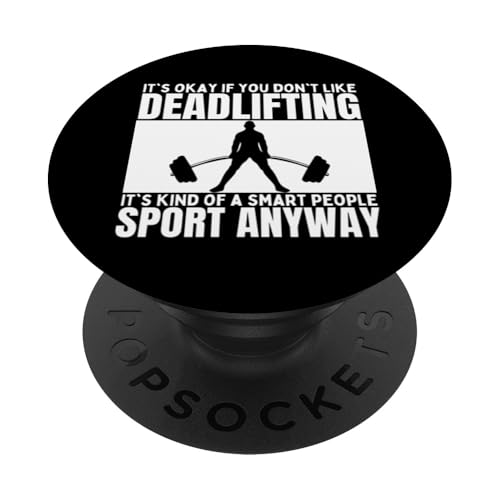 Kreuzheben ist für kluge Leute lustiges Gewichtheben PopSockets Klebender PopGrip Kreuzheben ist für kluge Leute lustiges Gewichtheben PopSockets Klebender PopGrip von Gifts For A Weight Lifter Guy
