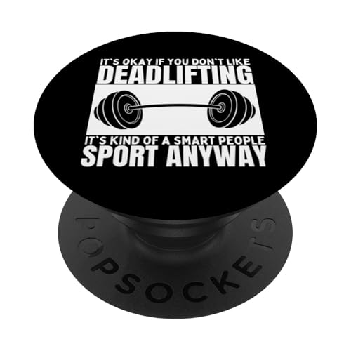 Kreuzheben ist für kluge Leute lustiges Gewichtheben PopSockets Klebender PopGrip Kreuzheben ist für kluge Leute lustiges Gewichtheben PopSockets Klebender PopGrip von Gifts For A Weight Lifter Guy