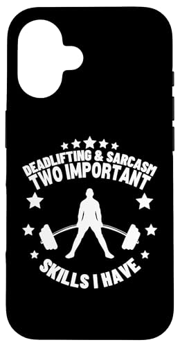 Kreuzheben und Sarkasmus Lustiges Gewichtheben Hülle für iPhone 16 Kreuzheben und Sarkasmus Lustiges Gewichtheben Hülle für iPhone 16 von Gifts For A Weight Lifter Guy