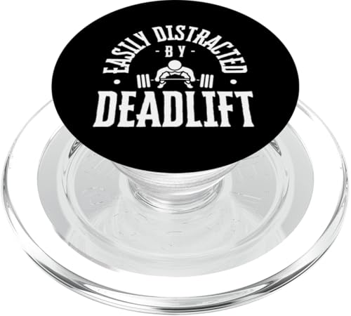 Leicht abgelenkt durch Kreuzheben lustiges Gewichtheben PopSockets PopGrip für MagSafe von Gifts For A Weight Lifter Guy