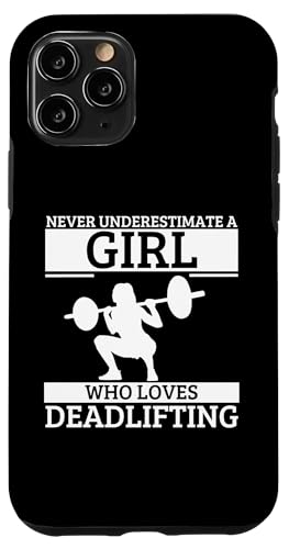 Unterschätzen Sie niemals ein Mädchen, das Kreuzheben liebt Hülle für iPhone 11 Pro Unterschätzen Sie niemals ein Mädchen, das Kreuzheben liebt Hülle für iPhone 11 Pro von Gifts For A Weight Lifter Guy