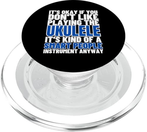 Ukulele ist für kluge Menschen, lustige Ukulelist PopSockets PopGrip für MagSafe von Gifts For Baritone Ukulele Players