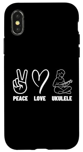 Ukulelist Peace Love Ukulele Stolz Männer Frauen Ukulele Spieler Hülle für iPhone X/XS Ukulelist Peace Love Ukulele Stolz Männer Frauen Ukulele Spieler Hülle für iPhone X/XS von Gifts For Baritone Ukulele Players