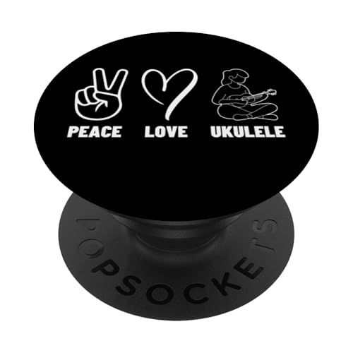 Ukulelist Peace Love Ukulele Stolz Männer Frauen Ukulele Spieler PopSockets Klebender PopGrip Ukulelist Peace Love Ukulele Stolz Männer Frauen Ukulele Spieler PopSockets Klebender PopGrip von Gifts For Baritone Ukulele Players