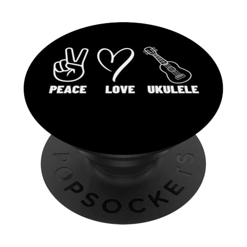Ukulelist Peace Love Ukulele Stolz Männer Frauen Ukulele Spieler PopSockets Klebender PopGrip Ukulelist Peace Love Ukulele Stolz Männer Frauen Ukulele Spieler PopSockets Klebender PopGrip von Gifts For Baritone Ukulele Players